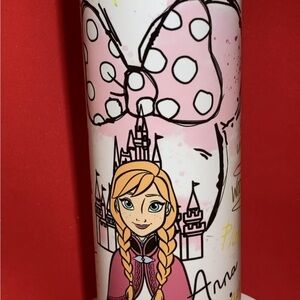 Disney Frozen Anna Pink and White Tumbler